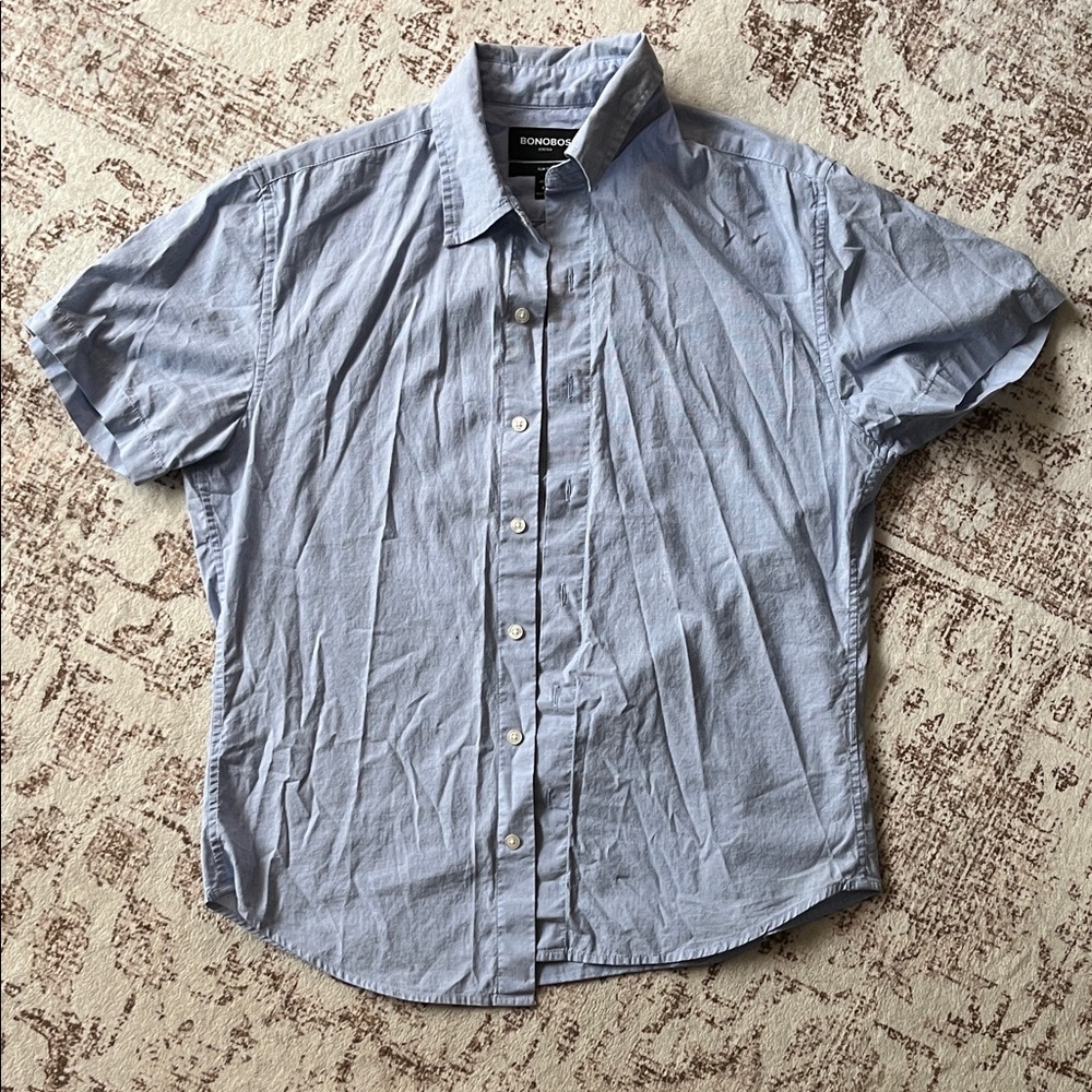 Bonobos Light Blue Casual Button-Down Shirt